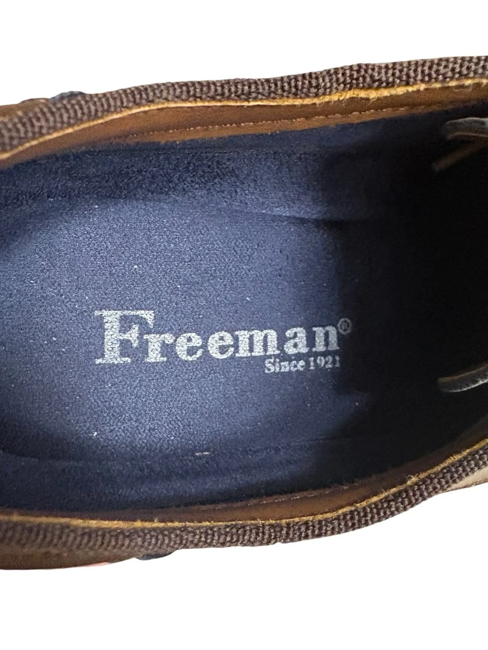 FREEMAN Two-Tone Brown and Gray Derby Oxford Dress/Casual Shoes Size 8